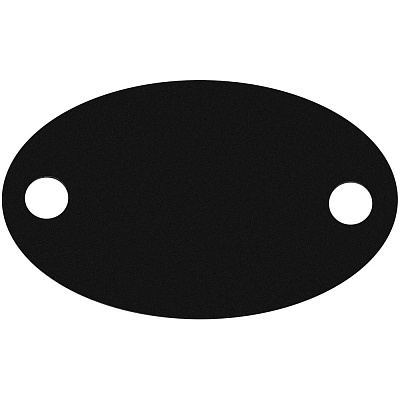 Шильдик металлический Alfa Oval, черный (Чёрный)