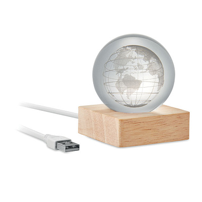 LED globe glass ball (Древесный)