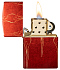 Зажигалка ZIPPO Ombre Flames с покрытием 540 Tumbled Brass, латунь/сталь, разноцветная, 38x13x57 мм - Фото 3