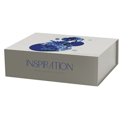 Подарочная коробка-трансформер большая, серая