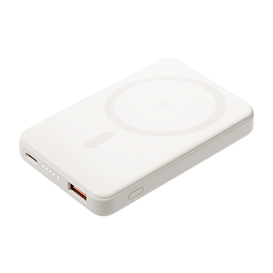 Внешний аккумулятор Largo PD 5000mAh с функцией беспроводной зарядки 15W  (Белый)