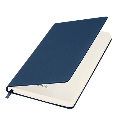 Ежедневник Альфа Битубук (Alpha BtoBook) недатированный, синий (без резинки, без упаковки, без стикера) (Синий, бежевый)