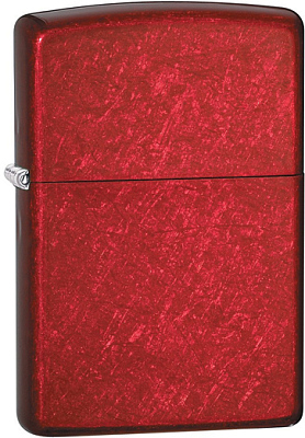 Зажигалка ZIPPO Classic с покрытием Candy Apple Red™, латунь/сталь, красная, глянцевая, 38x13x57 мм