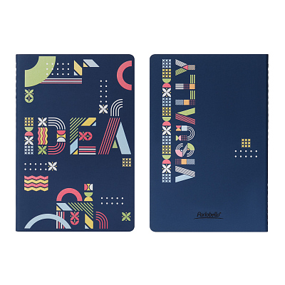 Блокнот Альфа Слим (Alpha slim), синий