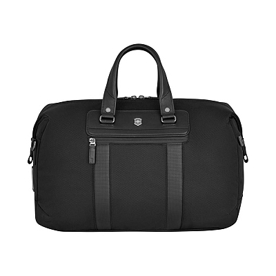 Дорожная сумка VICTORINOX Architecture Urban2 Compact Weekender, черный, полиэстер/кожа, 47x23x31 см, 32 л