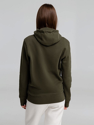 Толстовка на молнии с капюшоном унисекс King, хаки