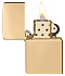 Зажигалка ZIPPO Armor® с покрытием High Polish Brass, латунь/сталь, золотистая, 38x13x57 мм - Фото 3