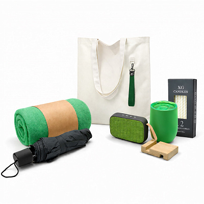 Подарочный набор Casual, темно-синий (Зеленый)