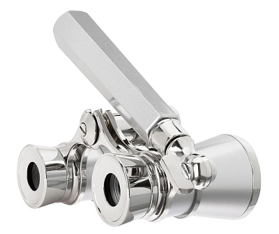 Театральный бинокль-лорнет Broadway 325E, серебристый