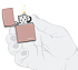 Зажигалка ZIPPO Logo с покрытием High Polish Rose Gold, латунь/сталь, розовое золото, 38x13x57 мм - Фото 5