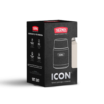 Термос для еды Icon 470, бежевый