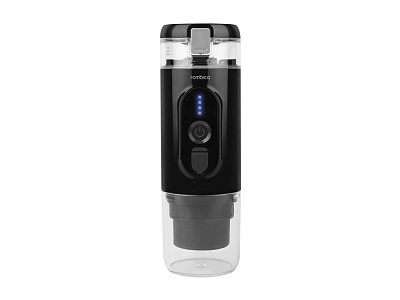 Портативная кофемашина с подогревом Barista 2 с логотипом Rombica (Чёрный)