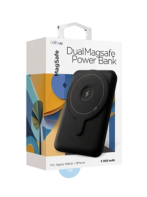 Беспроводной магнитный ПЗУ VLP Dual Magsafe PowerBank 5000, белый