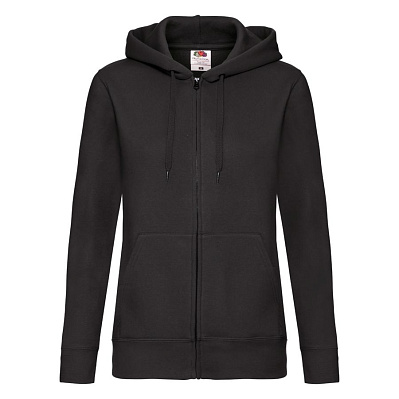 Толстовка женская LADY-FIT HOODED SWEAT JACKET 280 (Чёрный)