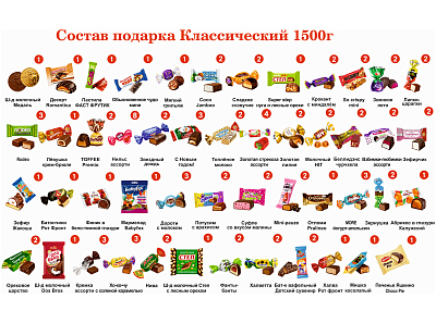 №5 ЗНАЙКА 1500 грамм новогодний подарок классический