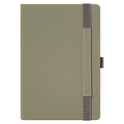 Ежедневник Alpha недатированный, серый/бирюзовый