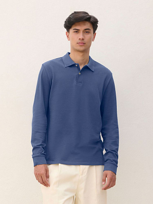 Рубашка поло унисекс с длинным рукавом Pacific LSL, ярко-зеленая