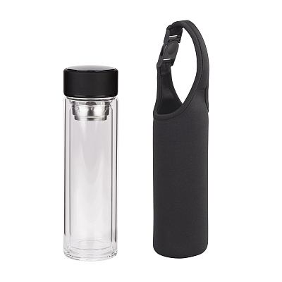 Набор подарочный "Pleasure": термос "Остин", специи, черный