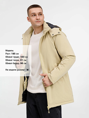 Куртка-парка унисекс Sfera, бежевая