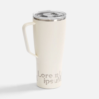 Термостакан Kasumigaoka, белый (молочный)