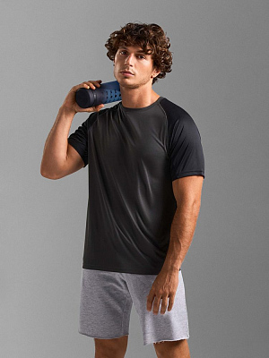 Футболка спортивная унисекс Vortex, темно-синяя