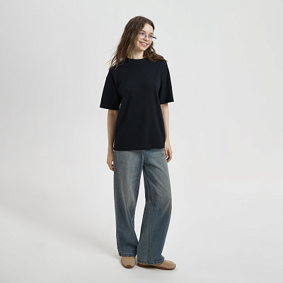 Футболка унисекс премиум AURA, черный