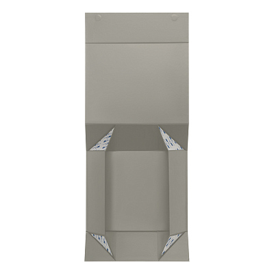 Подарочная коробка-трансформер большая, серая