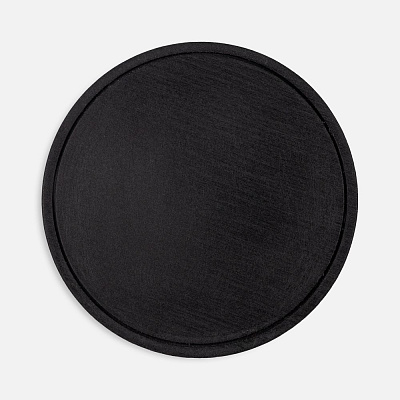 Лейбл из ПВХ Dzeta Round, L, черный (Чёрный)