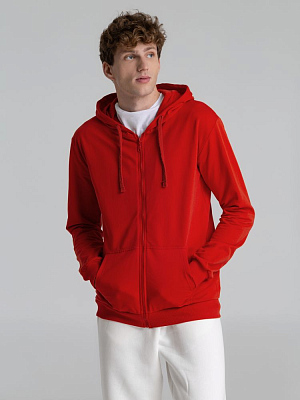 Толстовка на молнии с капюшоном Siverga 2.0, красная