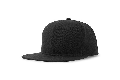 Бейсболка "SNAP BACK-S", 6 клиньев, пластиковая застёжка (Черный)