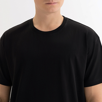 Футболка унисекс KRIS, 100% хлопок, 150 гр., черная, размер M