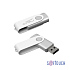 Флеш-карта "Vostok", объем памяти 16GB, покрытие soft touch#, белый - Фото 1