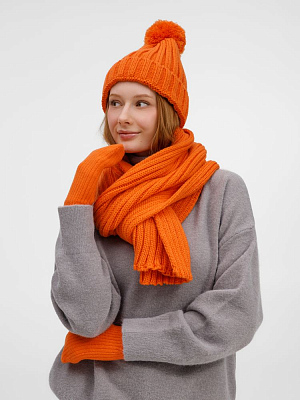 Шарф HappyGo, оранжевый