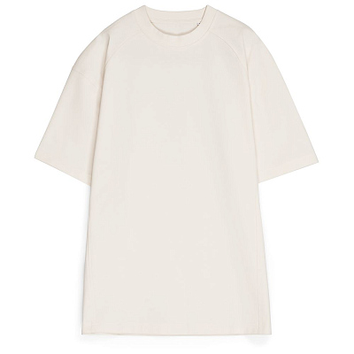 Футболка оверсайз унисекс Sideline, молочно-белая