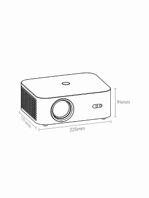 Портативный проектор Wanbo Projector X2 Max, белый
