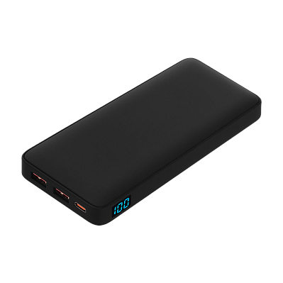 Внешний аккумулятор с цветной подсветкой Ancor PD Max Plus 10000 mAh  (Черный)