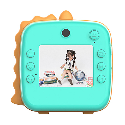 Детская камера c печатью фотографий Kid Joy Print Cam P23, бирюзовый