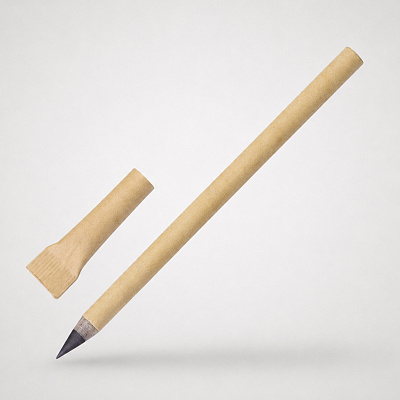 Вечный карандаш из переработанной бумаги Recycled pencil (Натуральный)
