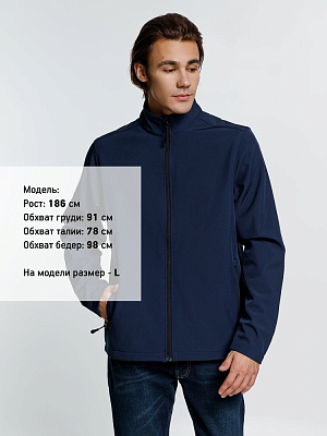 Куртка софтшелл мужская Race Men, темно-синяя