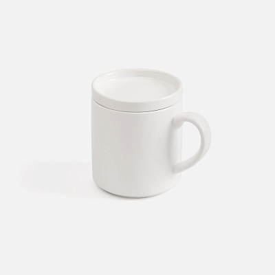 Беспроводное зарядное устройство с подогревом кружки Hot Task, белое