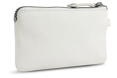 Ключница BUGATTI Elsa, белая, воловья кожа/полиэстер, 12,5х0,5х7 см