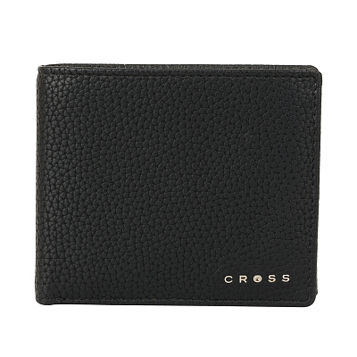 Кошелёк Cross Nueva Management Black, кожа наппа, фактурная, чёрный, 11 х 9 х 1,5 см