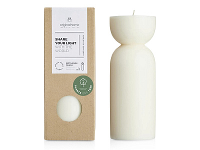 Органическая свеча (Белый)