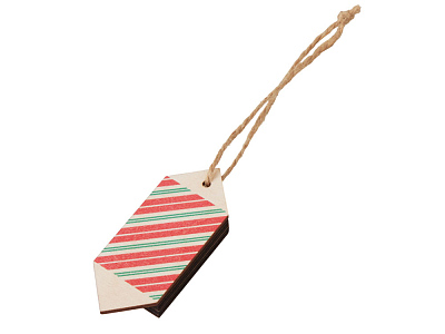 Деревянная подвеска на елку Sweet (Натуральный)