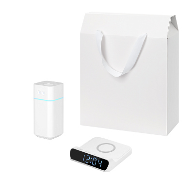 Подарочный набор Cloud NEO, Rigel  (увлажнитель воздуха, зарядное устройство) (Белый)