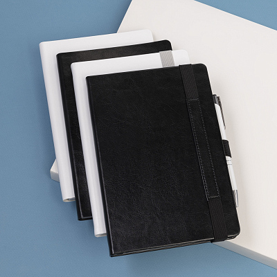 Ежедневник Galaxy недатированный, жесткая обложка, срез голограф. фольга, черный