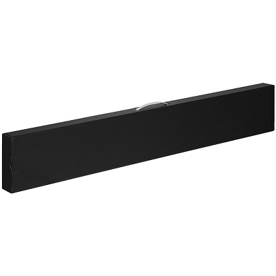 Коробка самосборная Rainmate для зонта-трости, черная, с белой ручкой