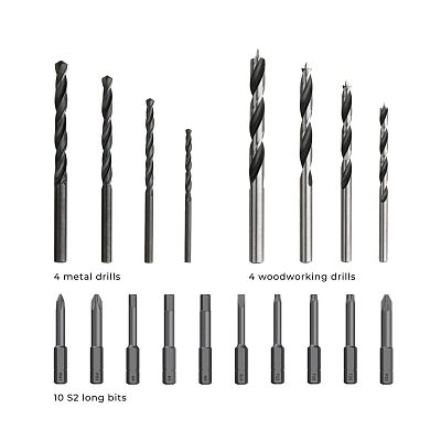 Аккумуляторная дрель-шуруповерт HOTO 12V Brushless Drill