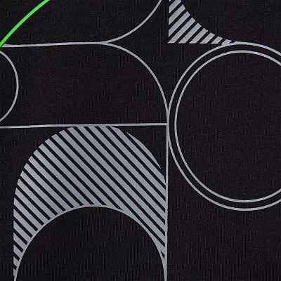 Футболка оверсайз с двойным рукавом Kosmos, черная