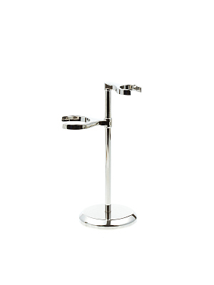 Бритвенный набор IL Ceppo: станок, помазок, подставка, серый перламутровый цвет